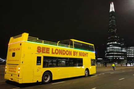 Christmas Lights Open Top Bus Tour by Night - Child / Adult Tickets