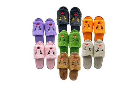 Cosy Christmas & Halloween Plush Slippers - 2 Options, 8 Colours