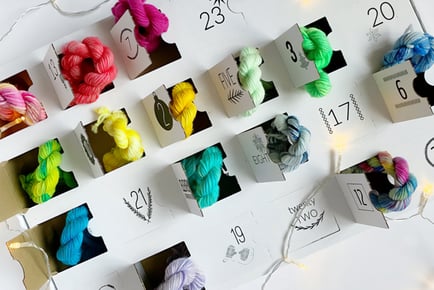 24-Day Wool Christmas Advent Calendar - 2 Colours