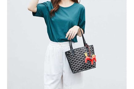 Women's Goyard Inspired 2-in-1 Tote Bag