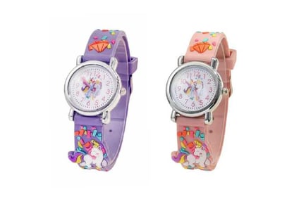 Kids Unicorn Quartz Watch with Bracelet