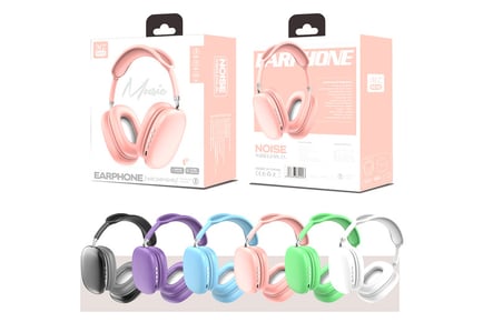 Basic or Premium Wireless Ultra Head Mounted Earphones - 5 Colours