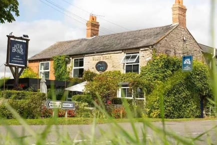 The Blue Boar Inn: Two-Course Lunch with a Glass of Bubbly for 2 - Gloucester