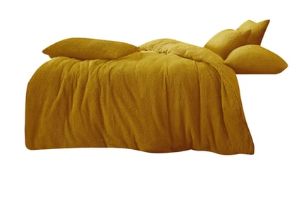 Winter Warm Teddy Fleece Bedding Set - 9 Colours