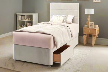 Kids' Elegance Divan Bed & Mattress - Optional Storage