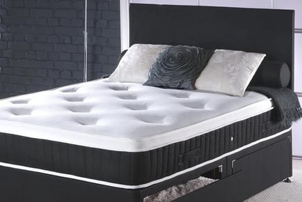 Strada Plush Divan Bed - Optional Mattress and Storage