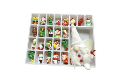 31Pcs Xmas Statues Gnome Advent Calendar