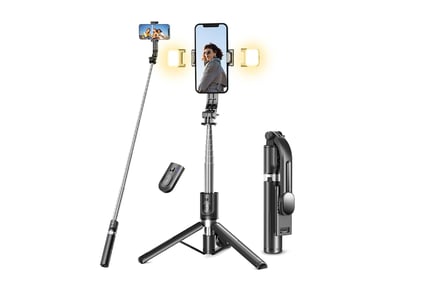 3-in-1 Dual Light Ring Light Tripod Selfie Stick