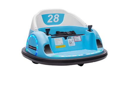 Kids' 12V 360° Rotation Bumper Car with Remote Control - 4 Colours