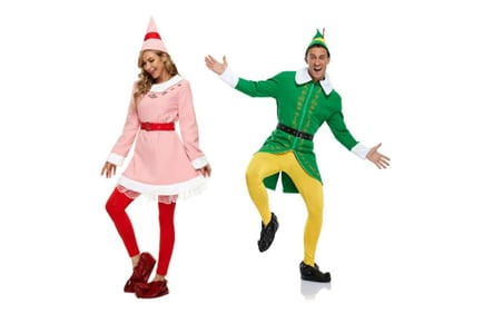 Buddy Elf and Santa Claus Costume in 2 Designs and 6 Sizes