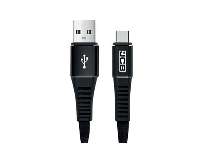 2m USB to USB-C JCB Tough Charging Cable