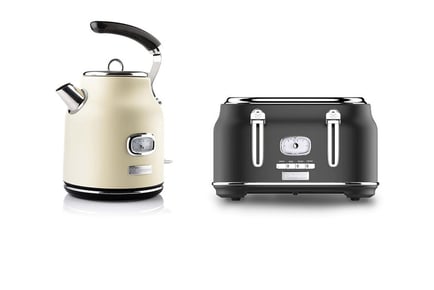 Westinghouse 1.7L Electric Kettle + 4 Slice Toaster - 3 Colours