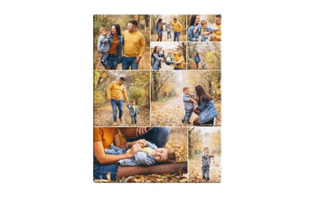 Personalised Photo Collage Canvas - 5 Sizes