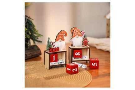 Portable Santa Xmas Countdown Calendar