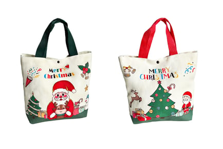 Christmas Gift Canvas Bags - Red or Green