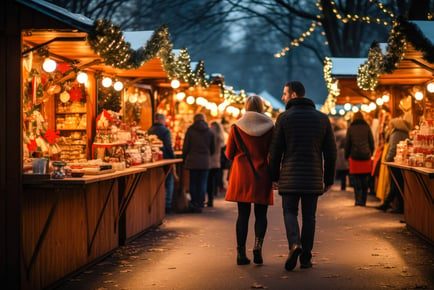 Christmas Village Market Entry: Live Entertainment, Festive Funfair & Apres Ski Bar! - Surrey