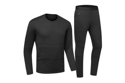 Mens or Womens Heated Thermal Long John Set - 6 Sizes