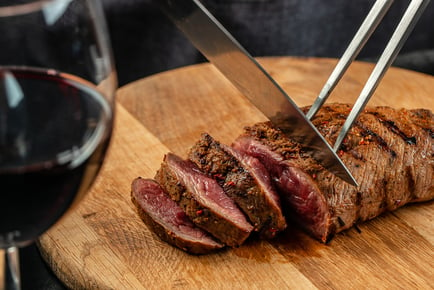 Steak Dining for 2 with a Glass of Wine Each at The Farndon Ferry - Newark