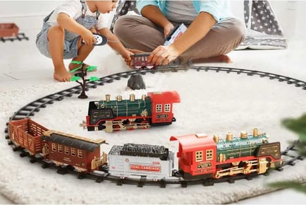 Electric Steam Train Set with Sound