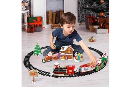 Xmas Electric Around Tree Train Toy Set