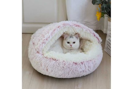 Soft Plush Pet Sleeping Cushion Cat Cave