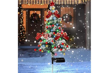 Solar Christmas Tree Decorative Lights