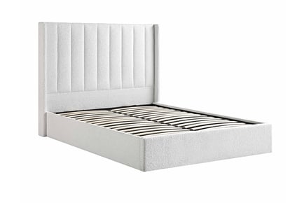 Brooklyn Boucle Wingline Bed Frame - 6 Sizes & 4 Colours