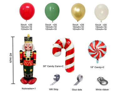 Christmas Balloons Garland Arch Kit