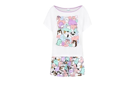 Women's Squishmallows Off-Shoulder Pyjama Set - 4 Sizes