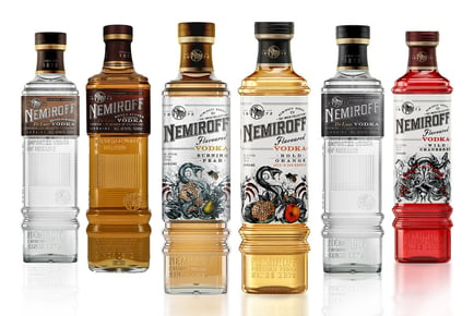 Nemiroff Vodka - 6 Flavours - 70cl, 1L or 1.75L - Honey, Blood Orange, Barrel Rested & More