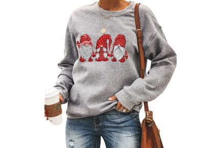 Women's Santa Gonk Christmas Jumper - 5 Sizes & 5 Colours!