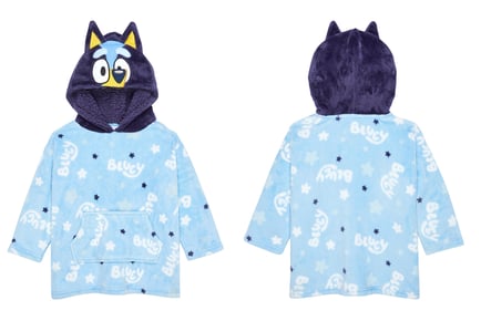 Bluey Oversized Hooded Fleece Blanket