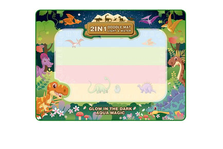 Universe or Dinosaur Kids Magic Aqua Drawing Mat - 2 Sizes