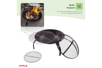 Portable Folding Firepit Garden BBQ