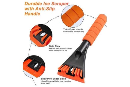 2 Pack Ice Scraper for Car Windshield