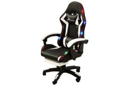 LED Massage Reclining Gaming Chair - 5 Colour Options!