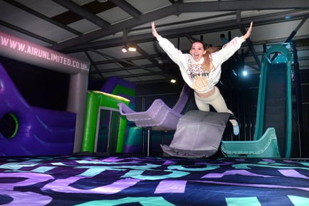 Family Trampoline Park Access at Air Unlimited with 2 Slushes & 2 Hot Drinks - Liverpool!