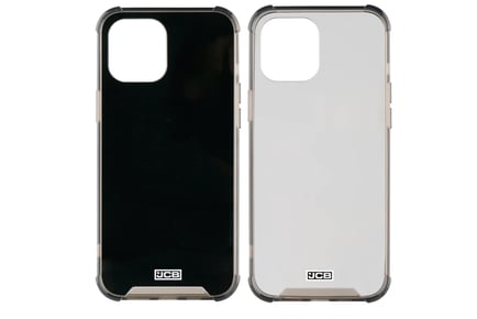 JCB Toughcase 12 iPhone Mini Case - Clear & Black