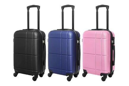 Hard Shell Carry on Cabin Approved Lightweight Suitcase - 3 Colours