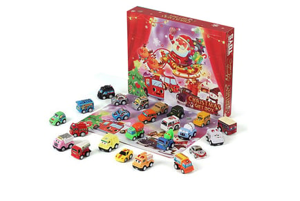 Pull Back Car Toys Advent Calendar