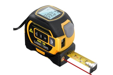 3-in-1 Digital Laser Tape Measure Rangefinder - 40mm or 60mm