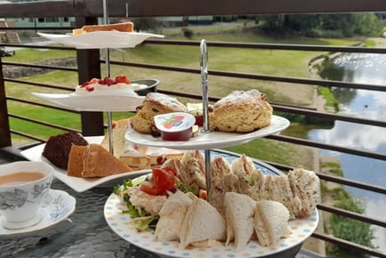 Riverside Afternoon Tea for 2 - Dog Friendly - Near St Roberts Cave