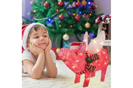 Magical LED Light-Up Pink Flying Pig