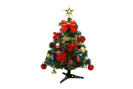 2Pcs 30cmArtificial Xmas Tree with Light