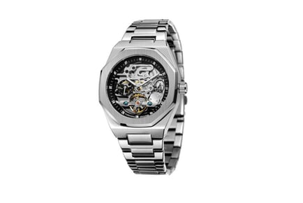 Mens Luxury Automatic Mechanical Watch - Gold or Silver!