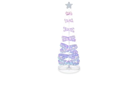 Collapsible Outdoor Spiral Pre-Lit Christmas Tree