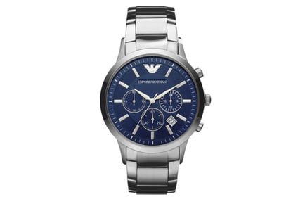 Emporio Armani Men's Chronograph Watch with 2-Year Warranty