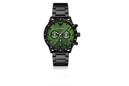 Emporio Armani Men's Stainless Steel Watch - Green Dial