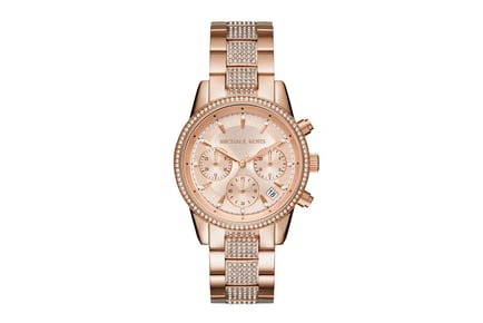 Michael Kors MK6485 Ritz Rose Gold Tone Chronograph Ladies Watch