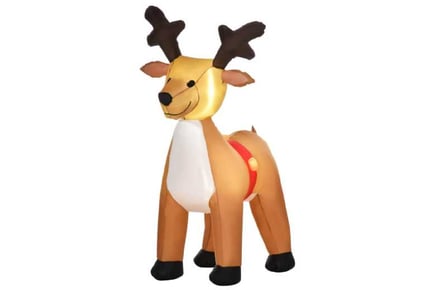 Lighted Inflatable Reindeer